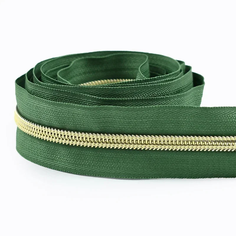 Nylon Zipper Tape Set with Metal Teeth for DIY Sewing