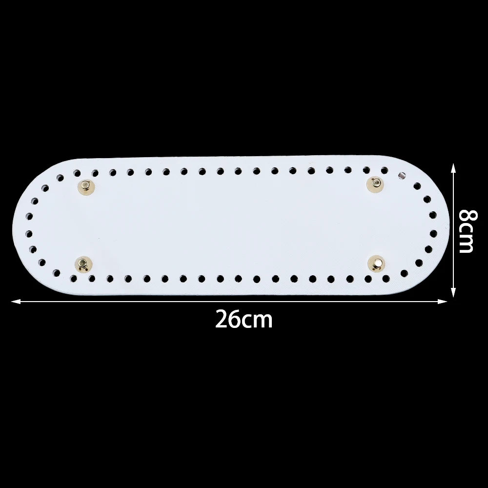 PU Leather Crochet Bag Bottom for DIY Knitting and Weaving Crafts