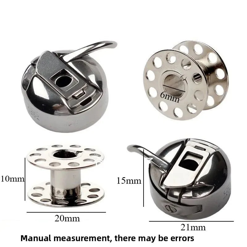 Metal Bobbins and Bobbin Case for Household Sewing Machine Accessories