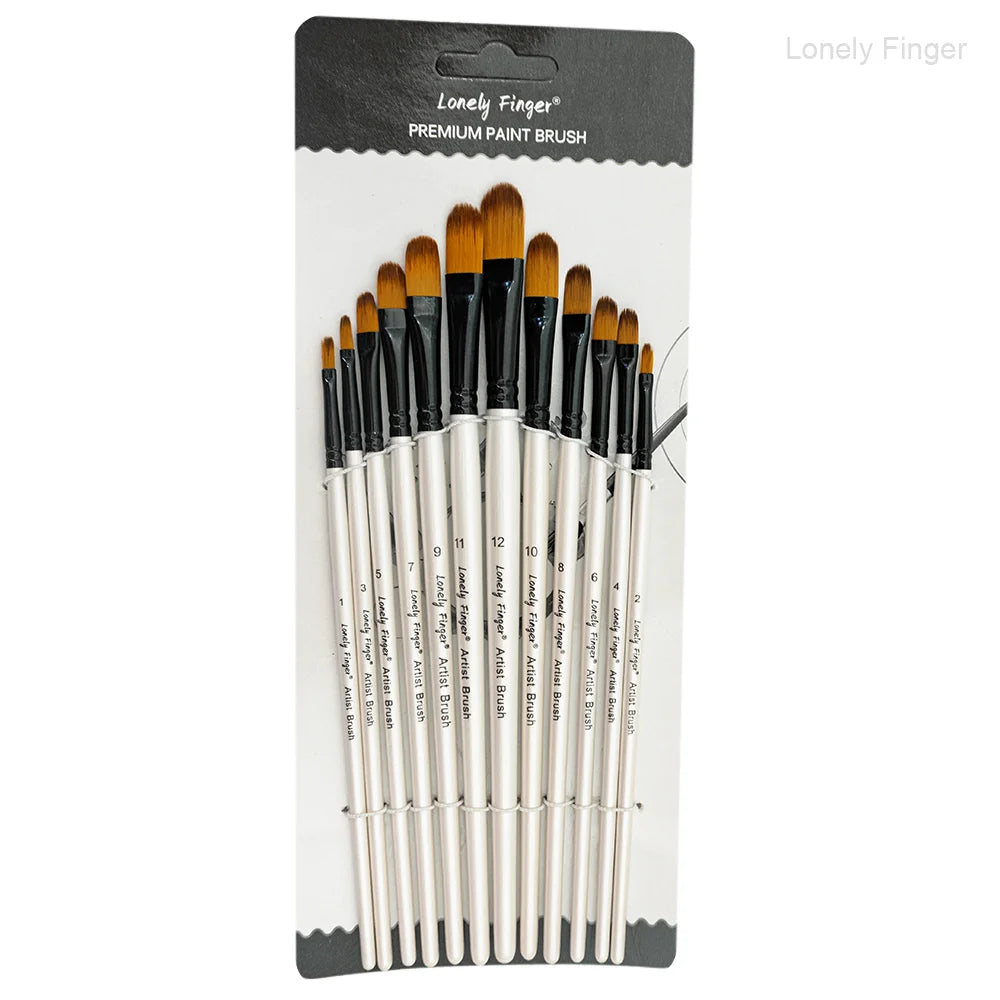 Professional Nylon Paint Brush Set for Acrylic Watercolor and Oil