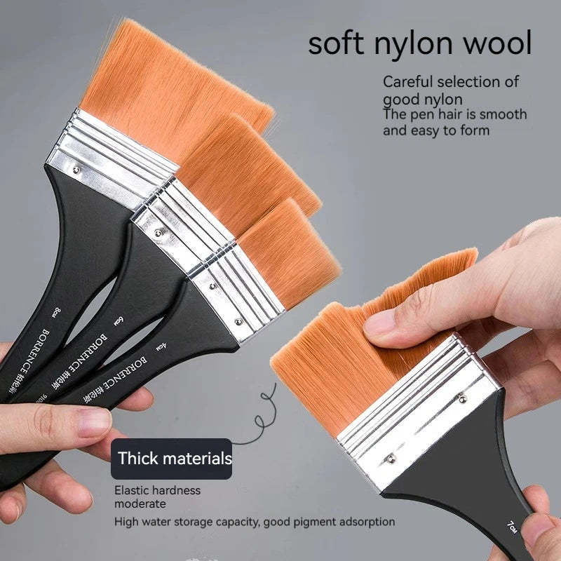 Memory Nylon Paint Brush Set for Acrylic Watercolor and Oil