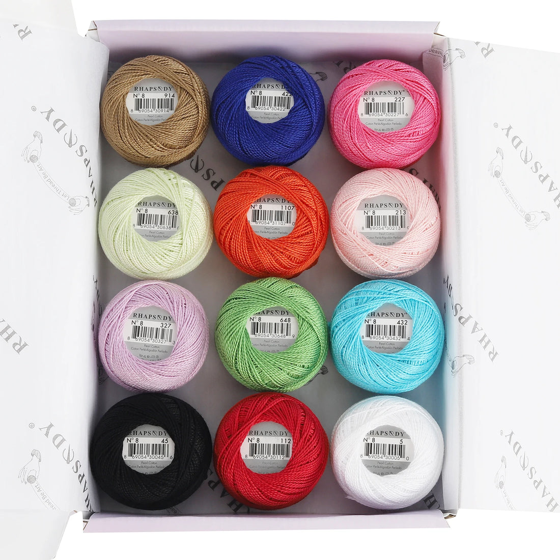 Pearl Cotton Crochet Thread for Embroidery Sewing and Needlework Crafts