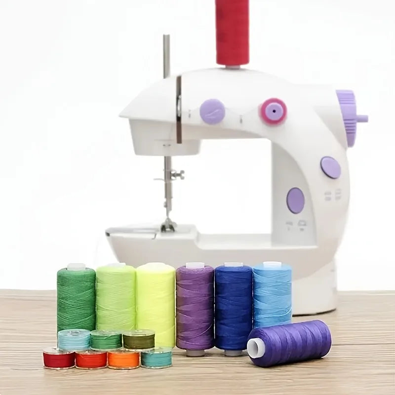 72-Pack Polyester Sewing Thread and Bobbin Kit for Crafting Quilting