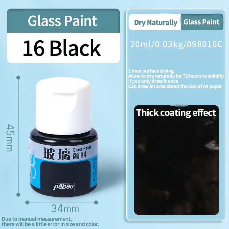 Waterproof Glass Acrylic Paint Set for DIY Art and Craft Projects