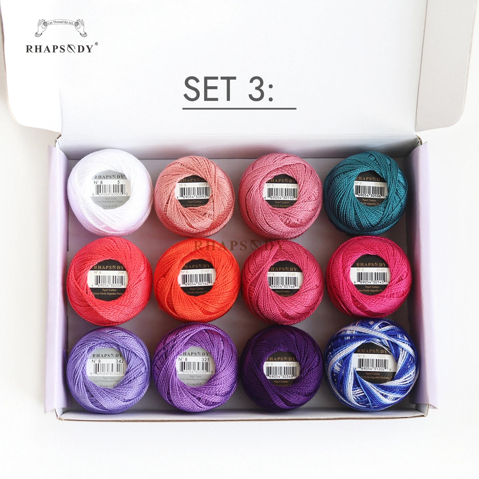 Pearl Cotton Crochet Thread for Embroidery Sewing and Needlework Crafts