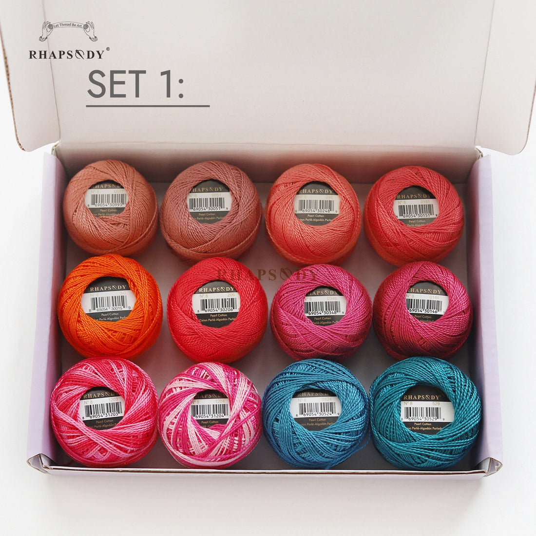 Pearl Cotton Crochet Thread for Embroidery Sewing and Needlework Crafts