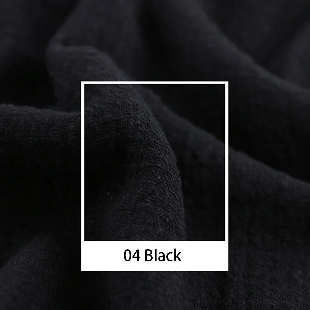 Organic Linen Cotton Fabric for DIY Sewing and Patchwork Crafts