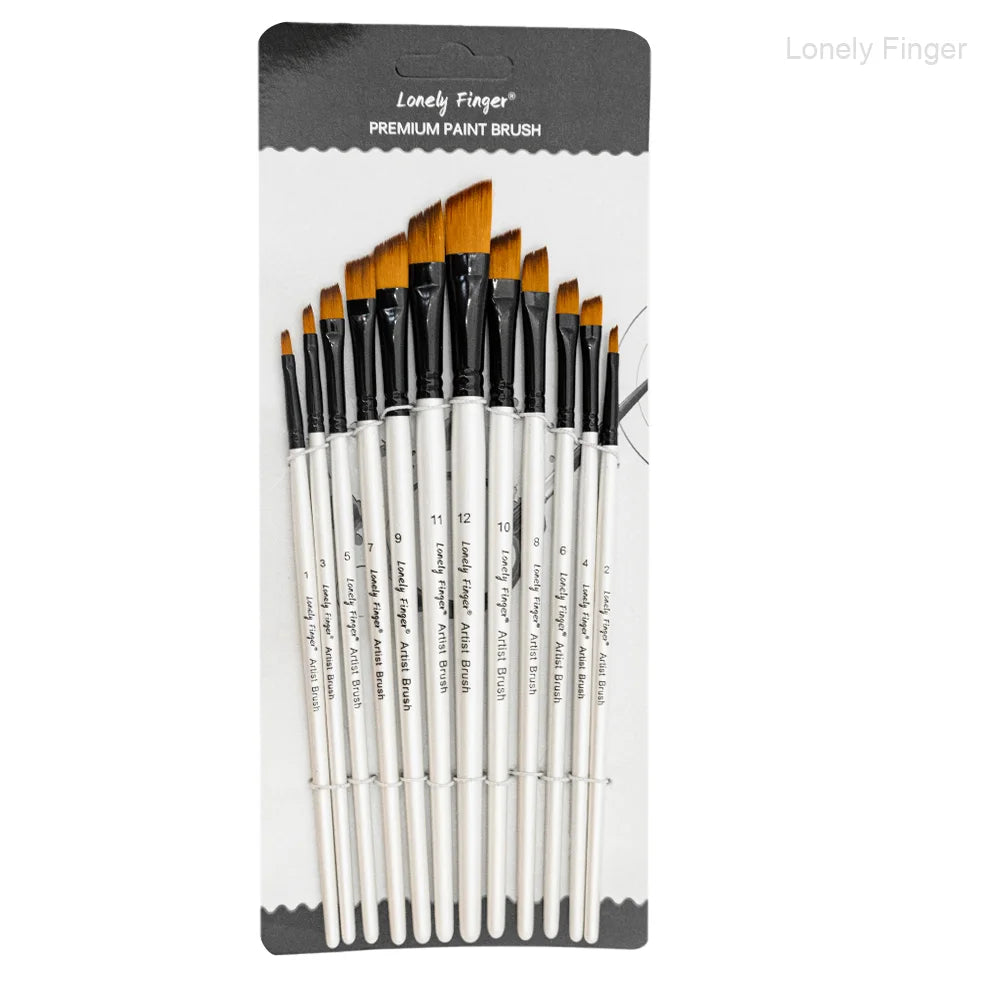 Professional Nylon Paint Brush Set for Acrylic Watercolor and Oil