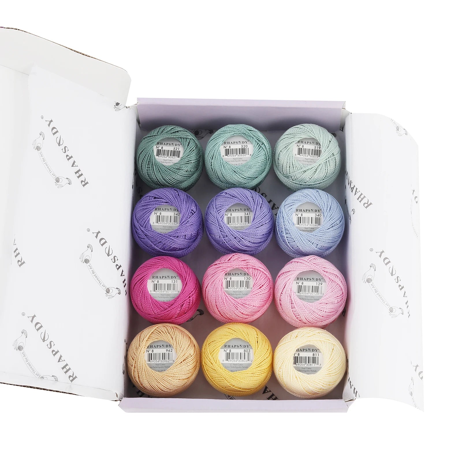 Pearl Cotton Crochet Thread for Embroidery Sewing and Needlework Crafts