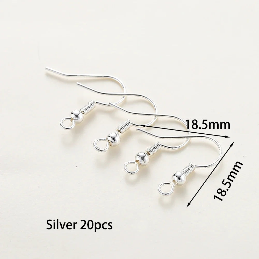 20pc Gold Plated Earring Wires & Hook Findings Set | 6 Styles | DIY Jewelry Making