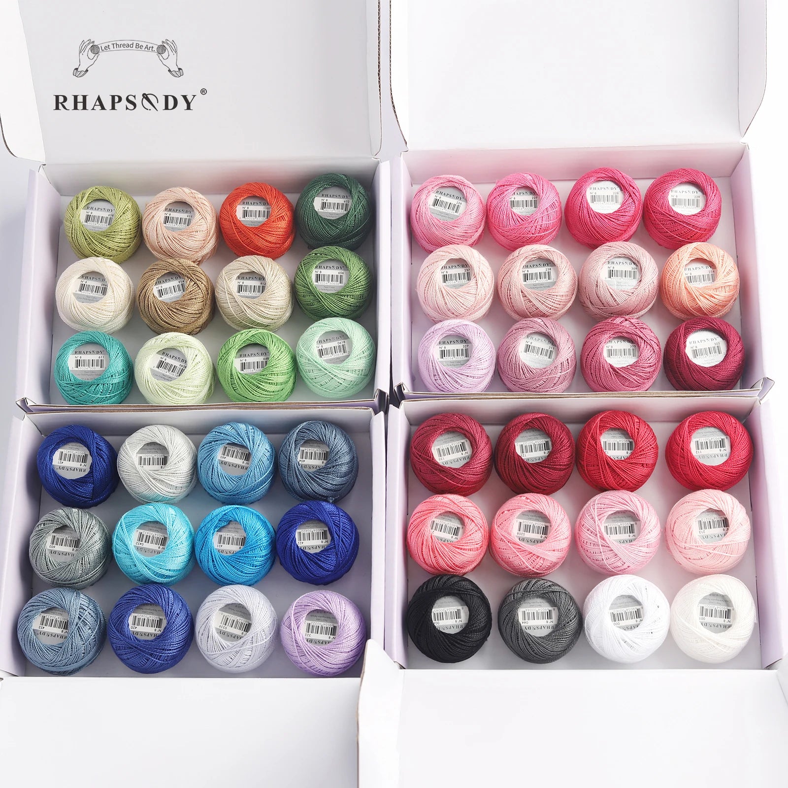Pearl Cotton Crochet Thread for Embroidery Sewing and Needlework Crafts