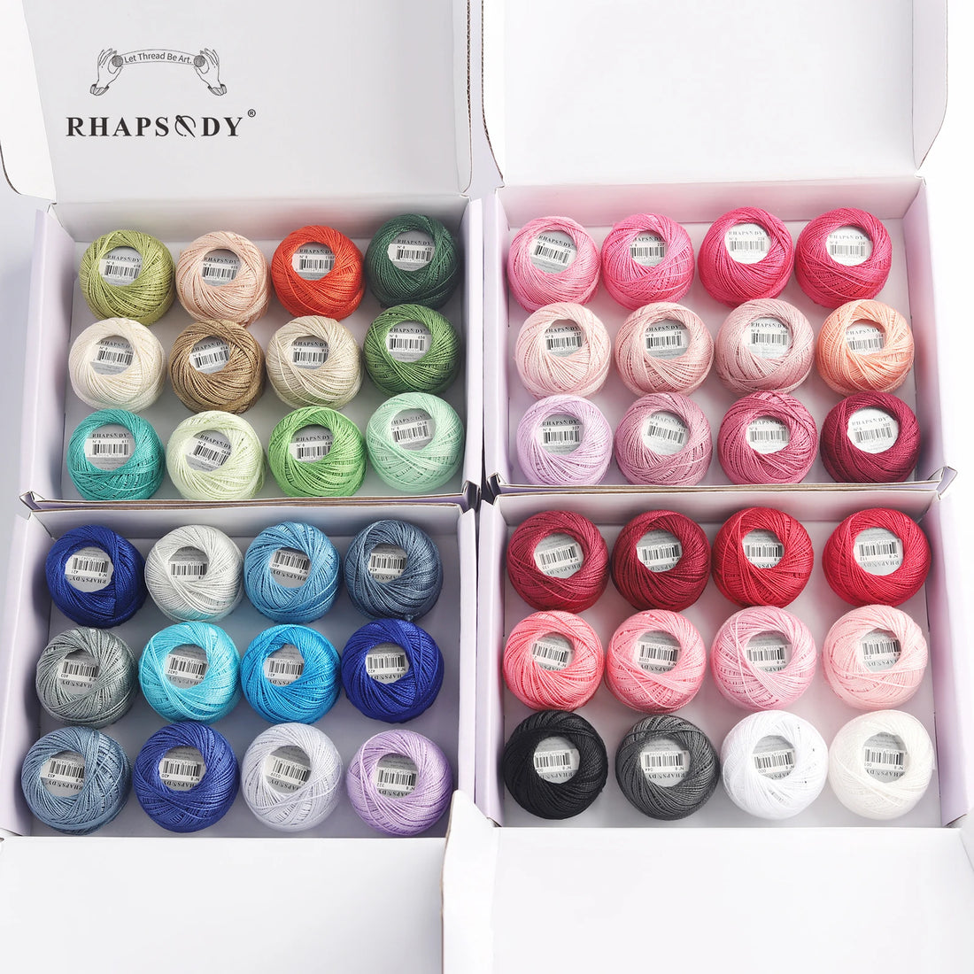 Pearl Cotton Crochet Thread for Embroidery Sewing and Needlework Crafts