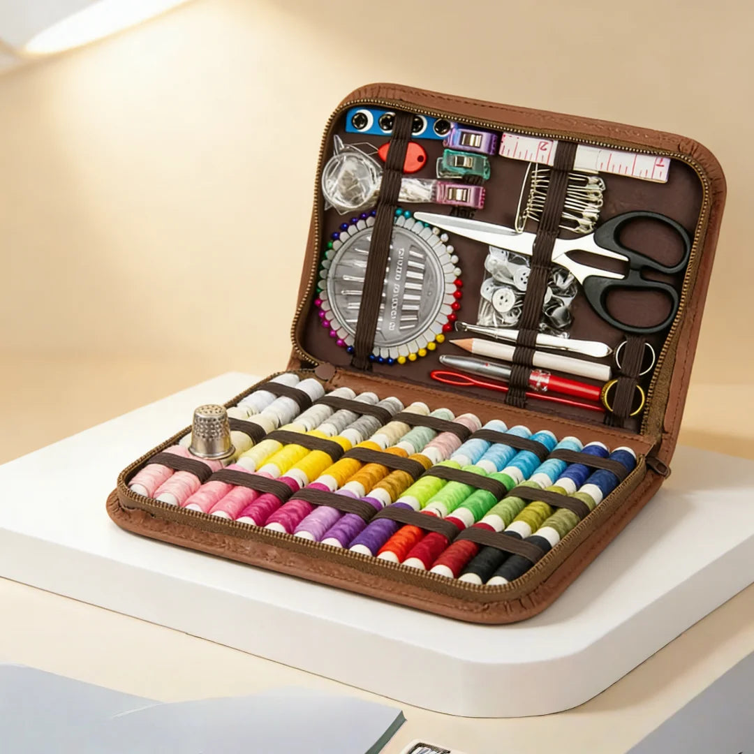 170-Piece Portable Sewing Kit with DIY Hand Tools and Accessories