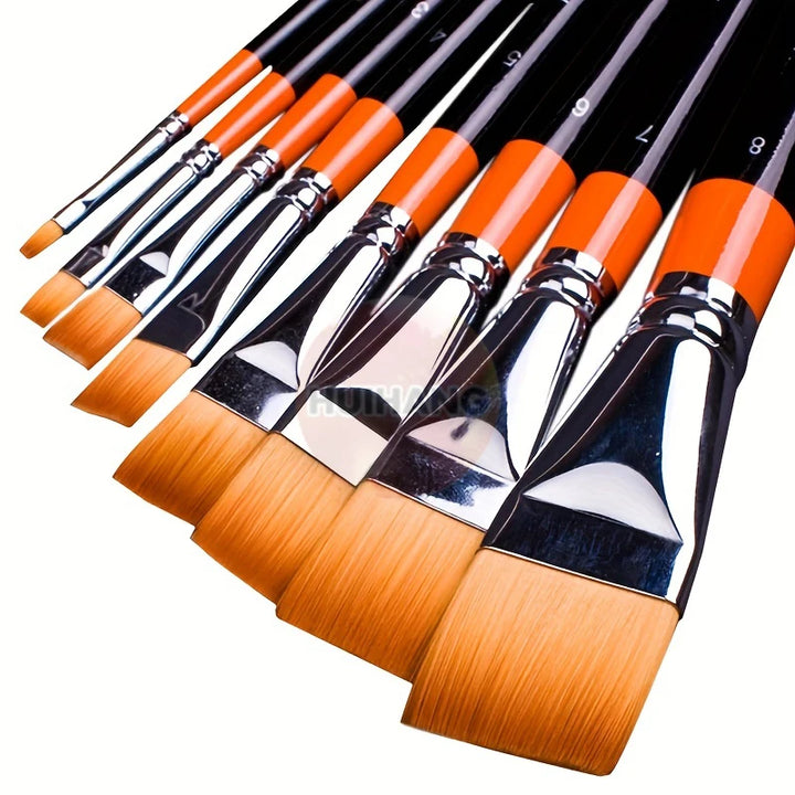 Artist Nylon Paint Brush Set for Acrylic Watercolor and Gouache