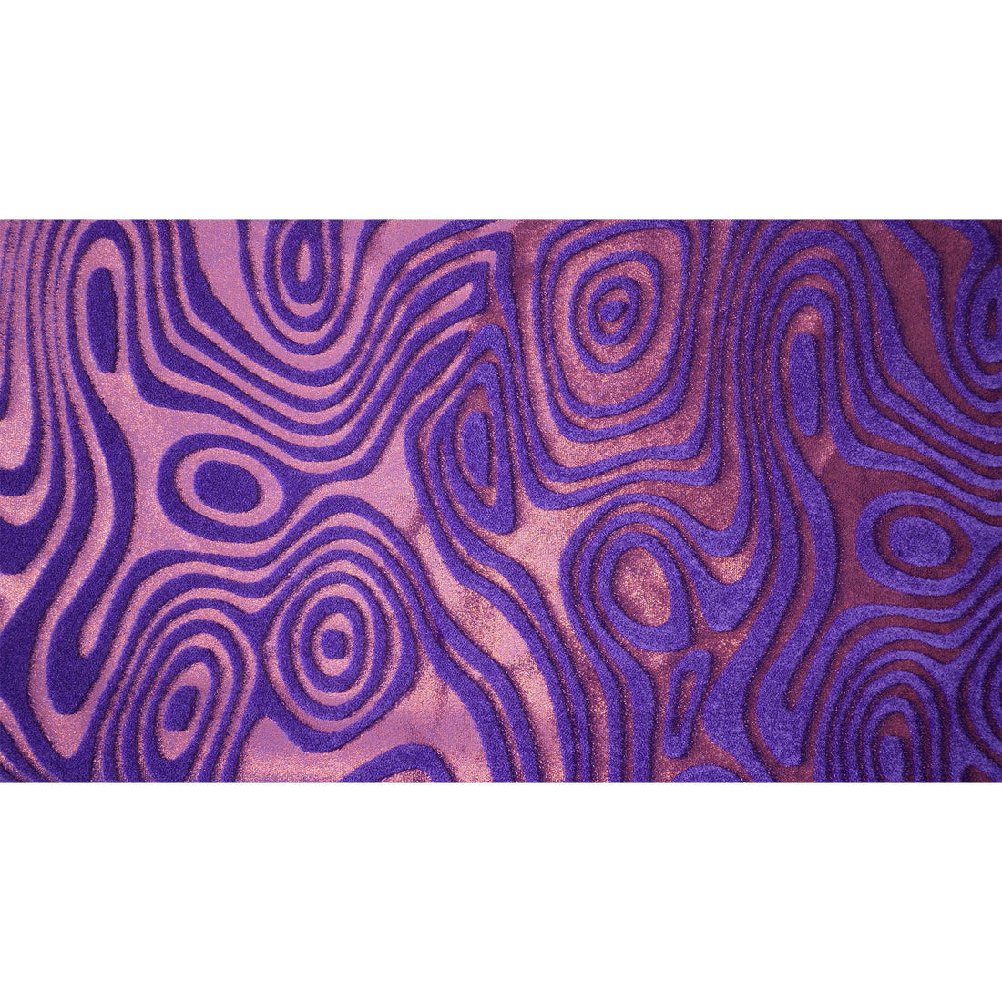 Sonic Swirl Embossed Foiled on Stretch Velvet Fabric | Blue Moon Fabrics