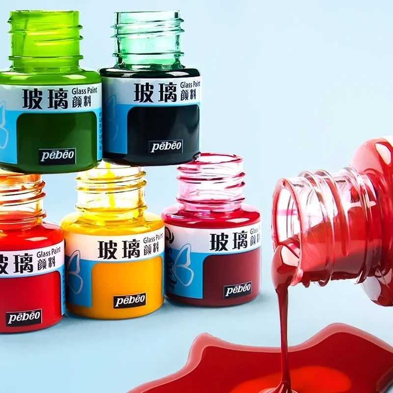 Waterproof Glass Acrylic Paint Set for DIY Art and Craft Projects