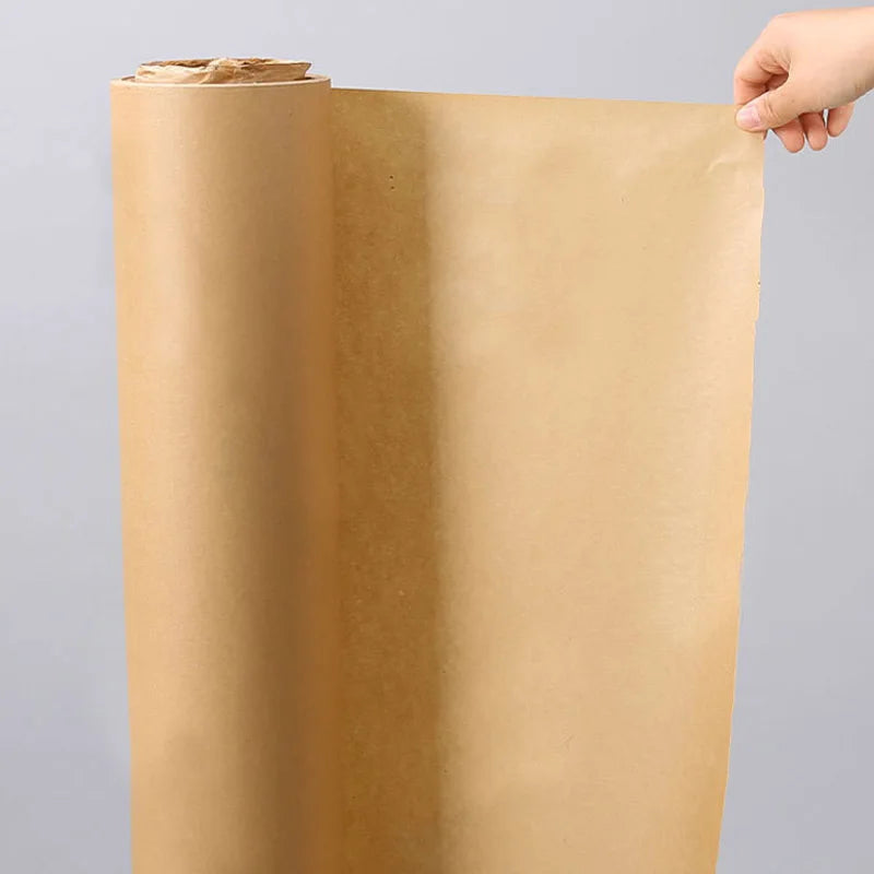 Eco-Friendly Brown Kraft Paper Roll for Packaging and DIY Crafts