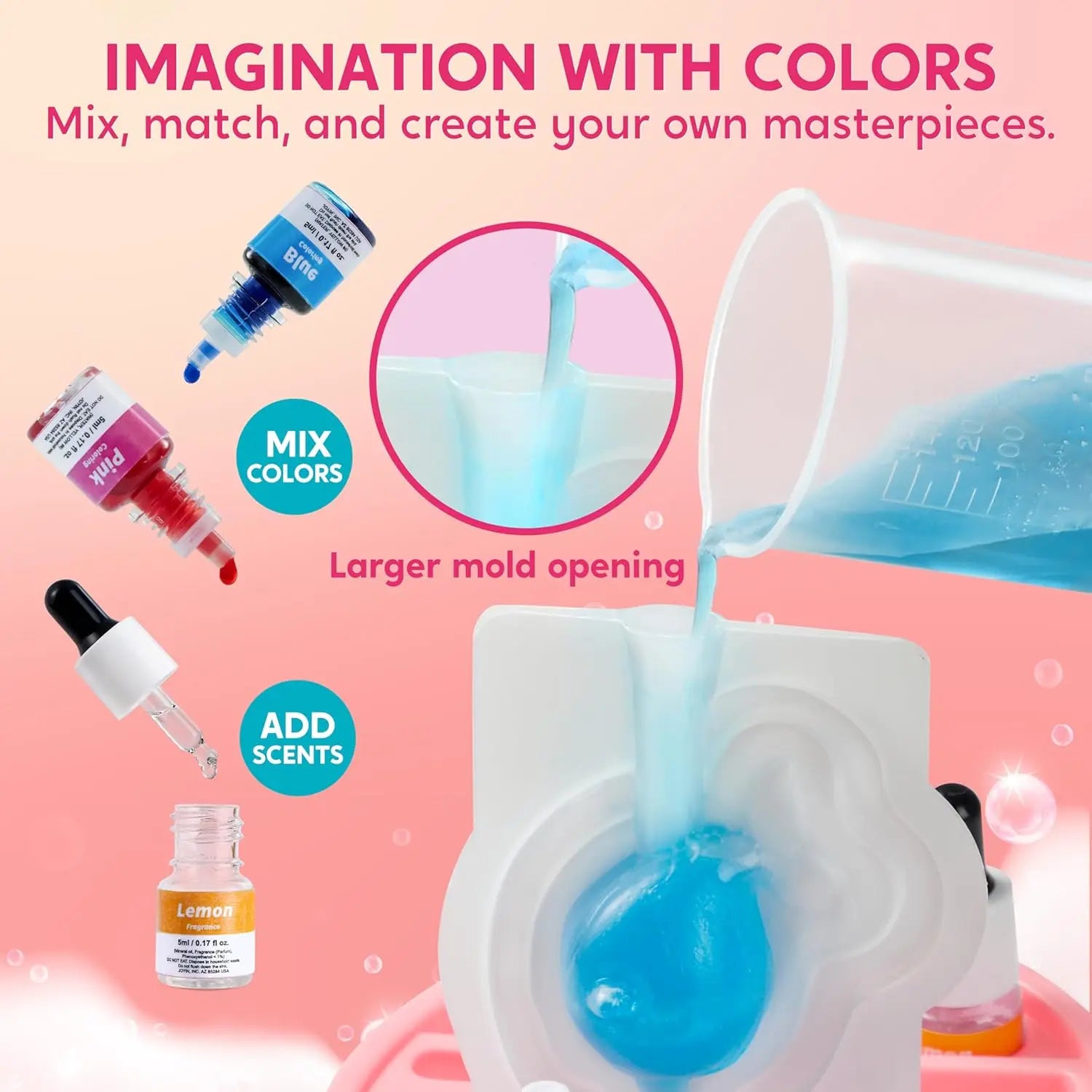 Unicorn Soap Making Craft Kit for Kids STEM DIY Gift Fun