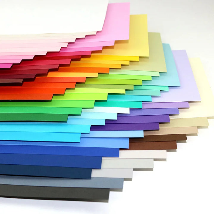 A4 Colored Cardstock Paper Set for DIY Crafts and Scrapbooking