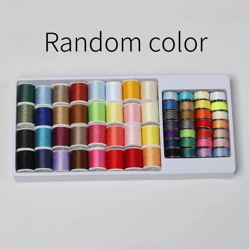 Polyester Sewing Thread Set with Bobbins for DIY Sewing Projects