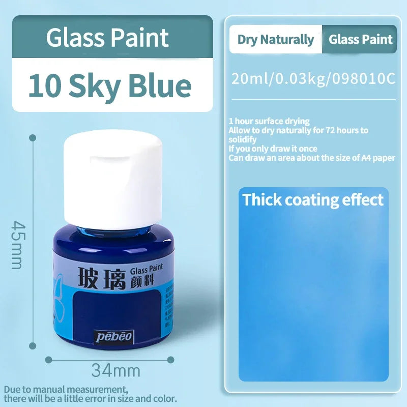 Waterproof Glass Acrylic Paint Set for DIY Art and Craft Projects