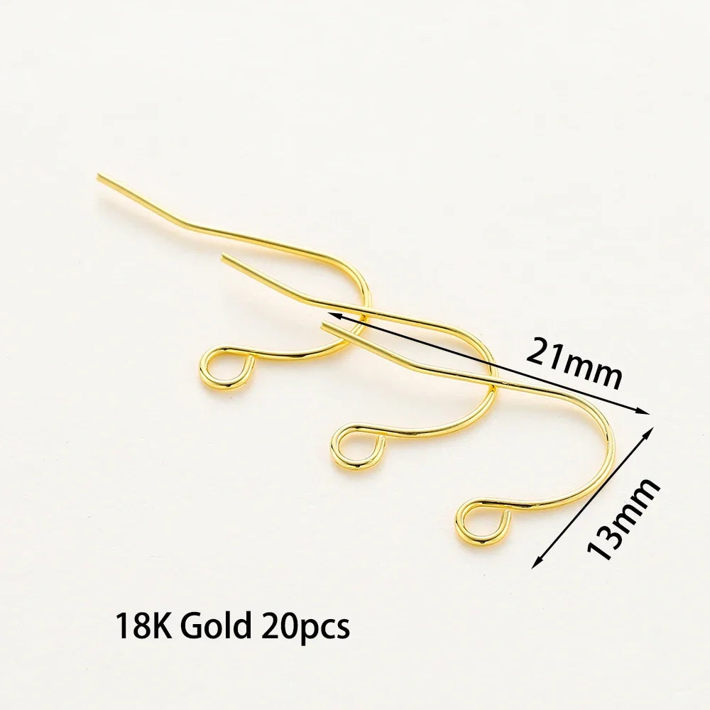 20pc Gold Plated Earring Wires & Hook Findings Set | 6 Styles | DIY Jewelry Making