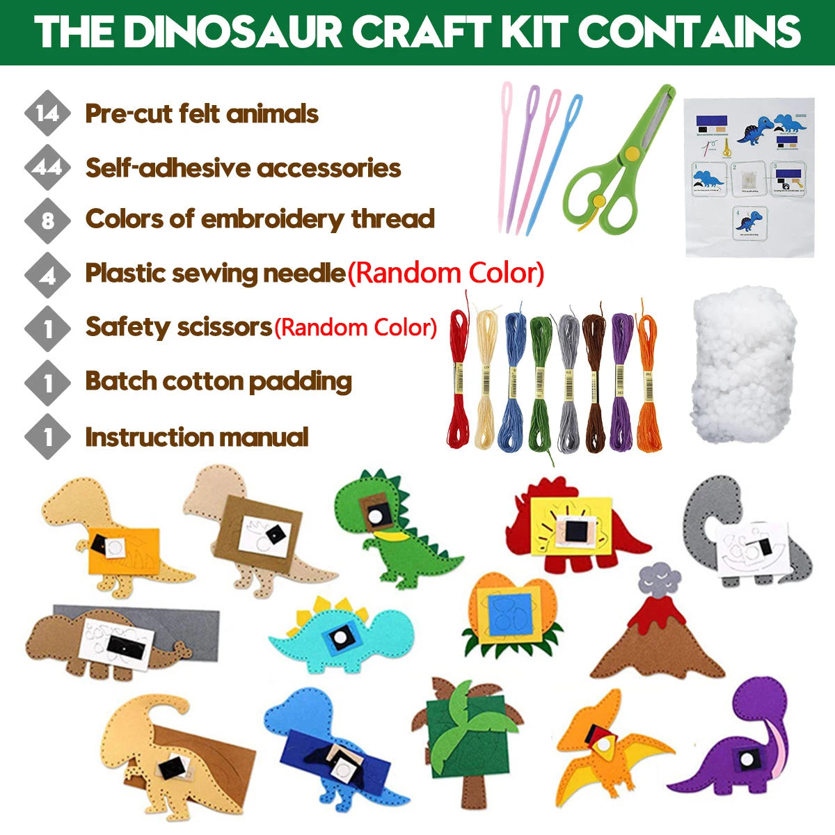 DIY Forest Animal Sewing Felt Plush Craft Kit for Kids