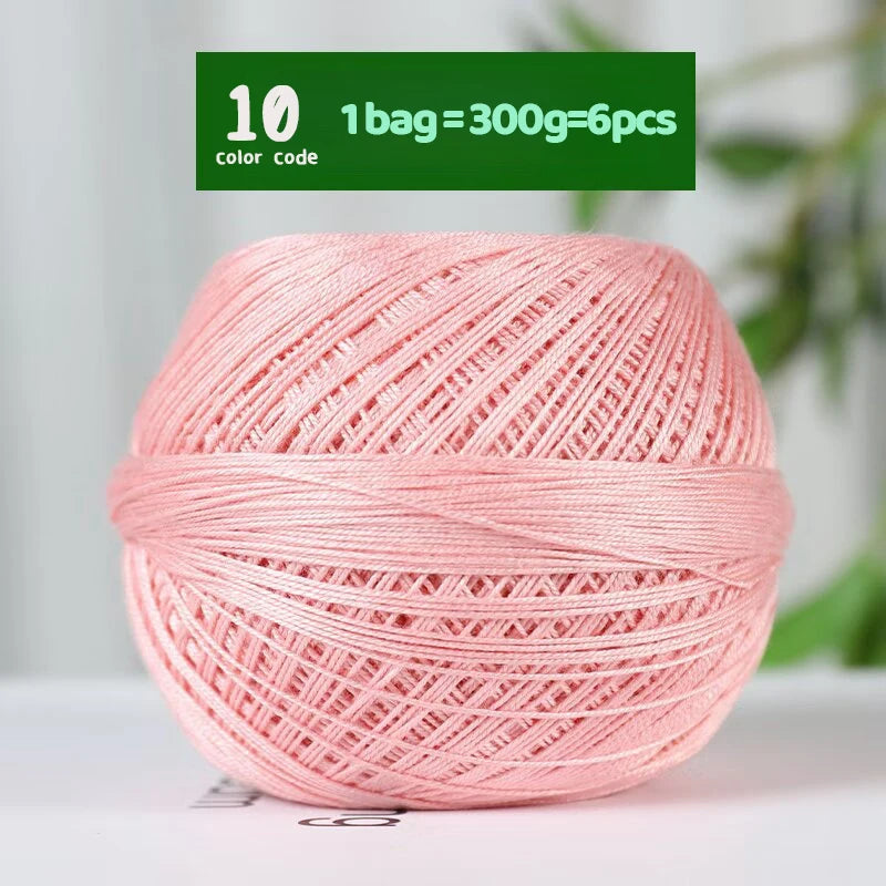 Fine Lace Crochet Yarn for Summer Knitting and DIY Crafts