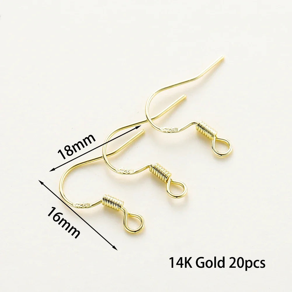 20pc Gold Plated Earring Wires & Hook Findings Set | 6 Styles | DIY Jewelry Making