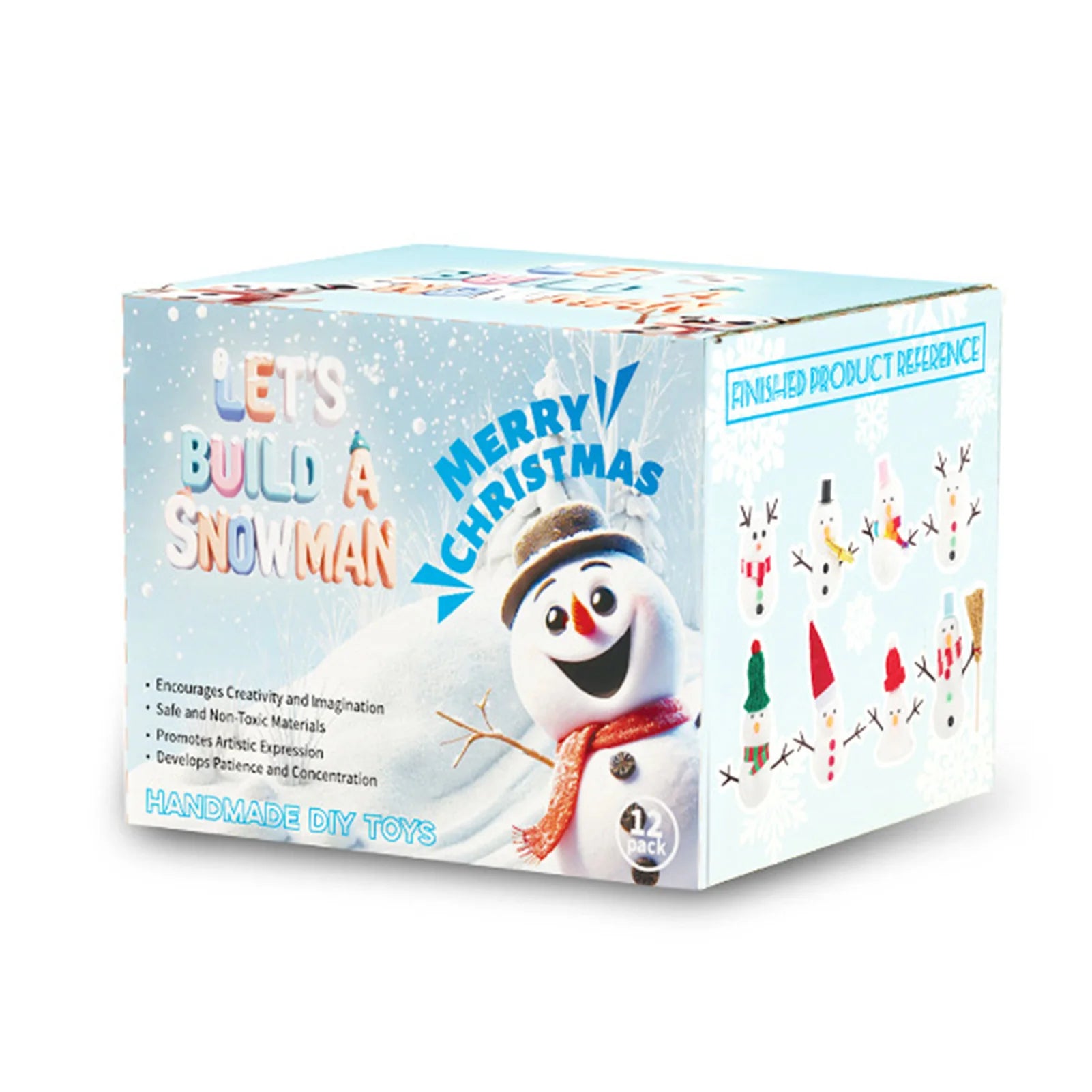 DIY Christmas Snowman Resin Craft Kit Educational Party Favor for Kids