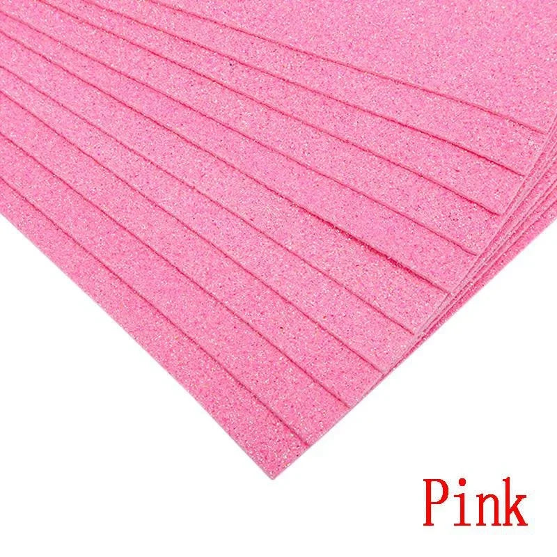 Glitter Foam Paper Sheets for DIY Crafts and Handmade Projects