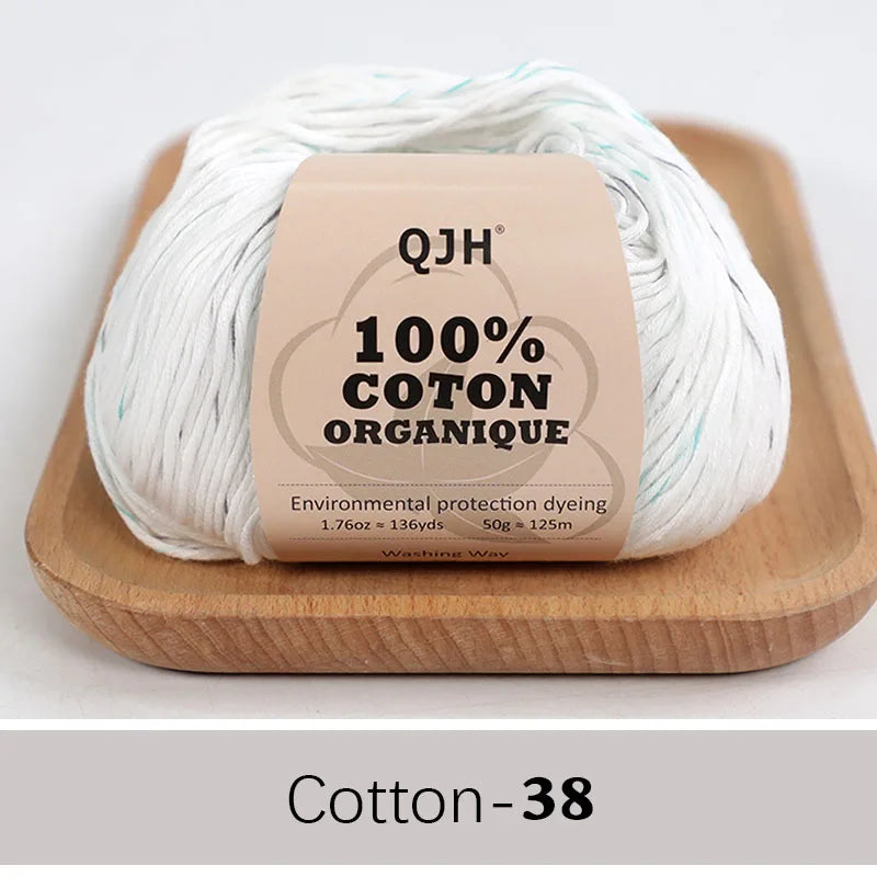Soft Cotton Baby Yarn Set for Crochet and Knitting Crafts