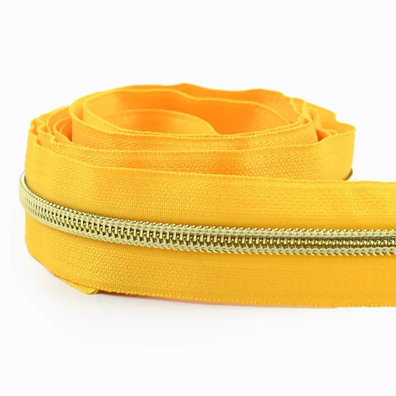 Nylon Zipper Tape Set with Metal Teeth for DIY Sewing