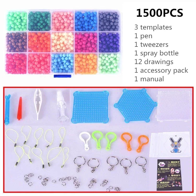 Magic Water Fuse Beads DIY Craft Set for Kids Educational Fun