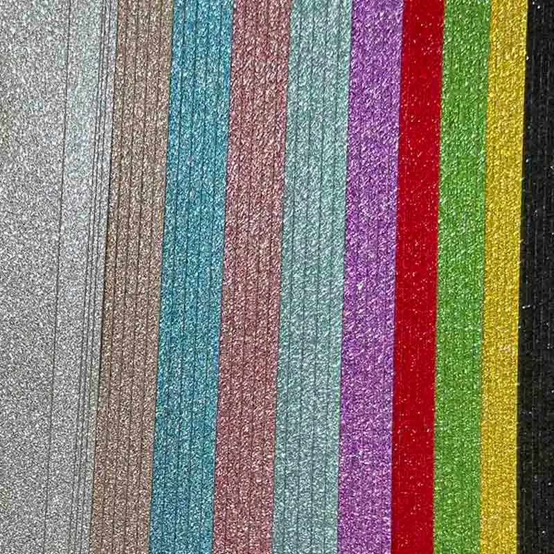 Glitter Origami Paper Set for Crafts Scrapbooking and Card Layering