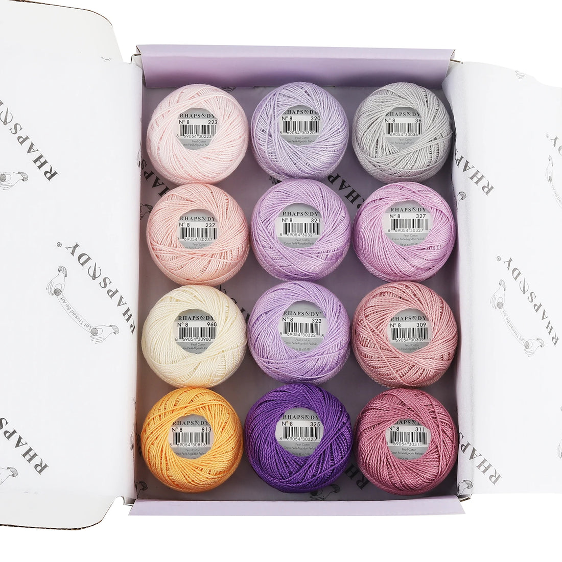 Pearl Cotton Crochet Thread for Embroidery Sewing and Needlework Crafts