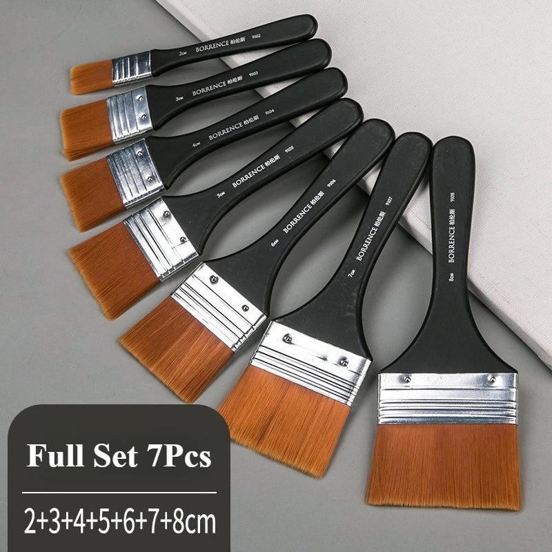 Memory Nylon Paint Brush Set for Acrylic Watercolor and Oil