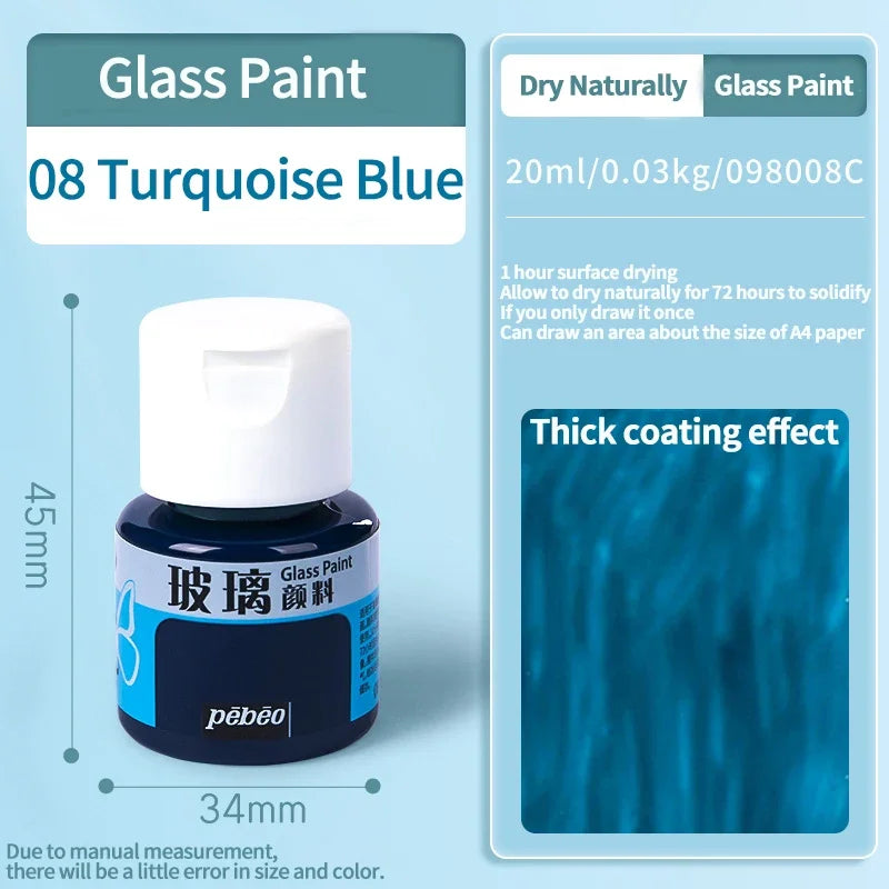 Waterproof Glass Acrylic Paint Set for DIY Art and Craft Projects