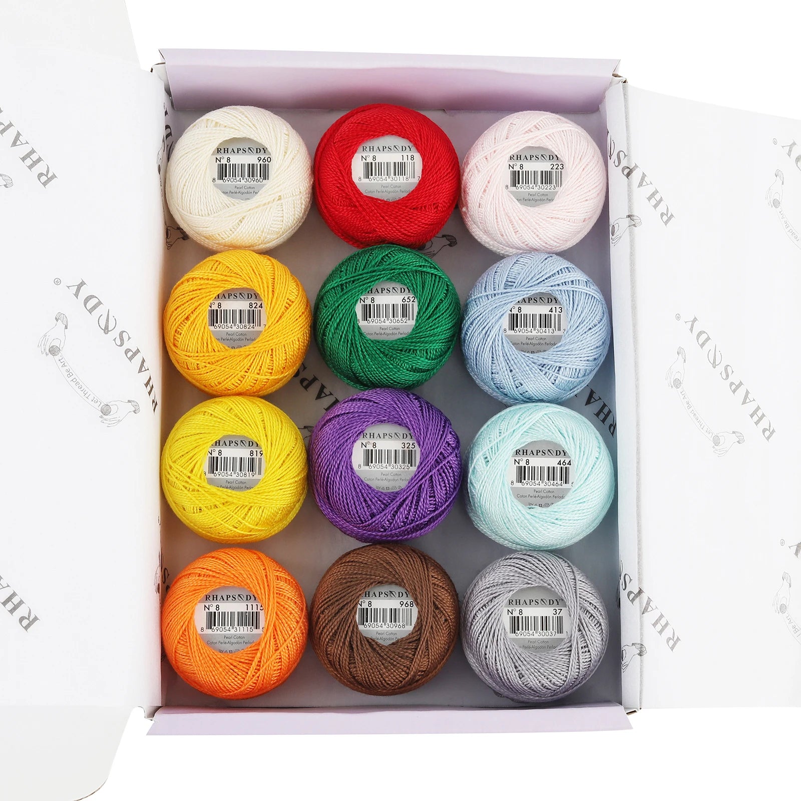 Pearl Cotton Crochet Thread for Embroidery Sewing and Needlework Crafts
