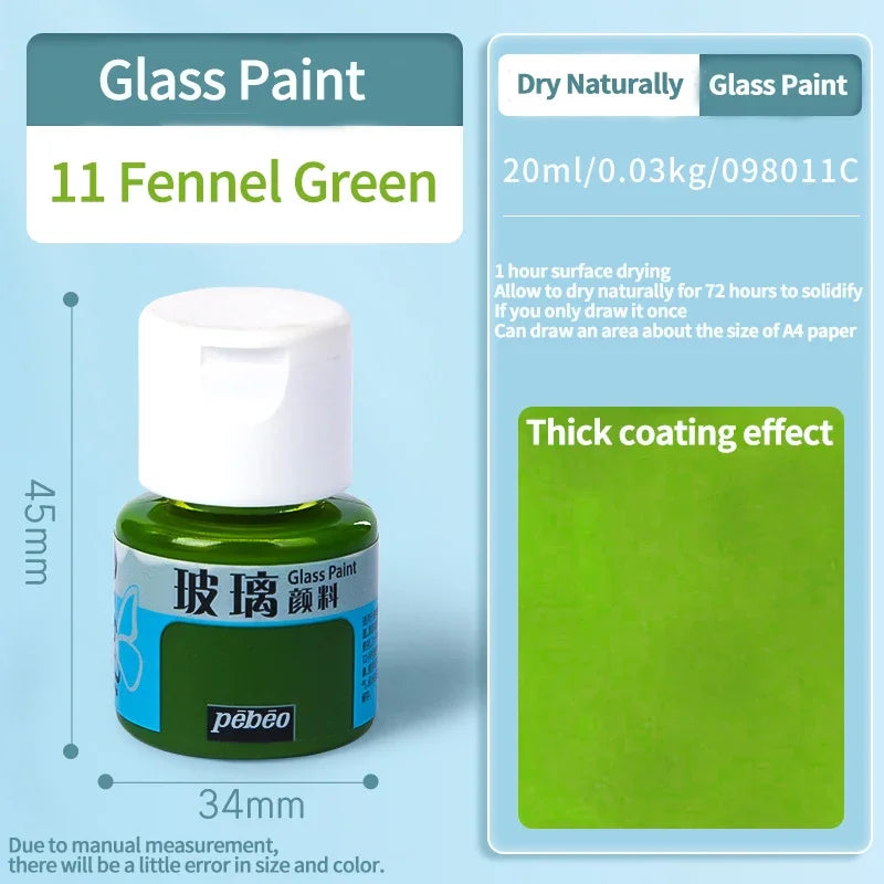 Waterproof Glass Acrylic Paint Set for DIY Art and Craft Projects