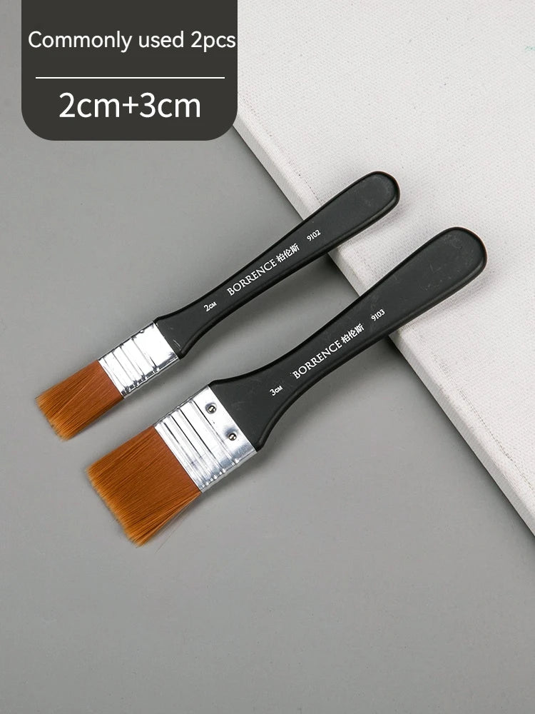 Memory Nylon Paint Brush Set for Acrylic Watercolor and Oil