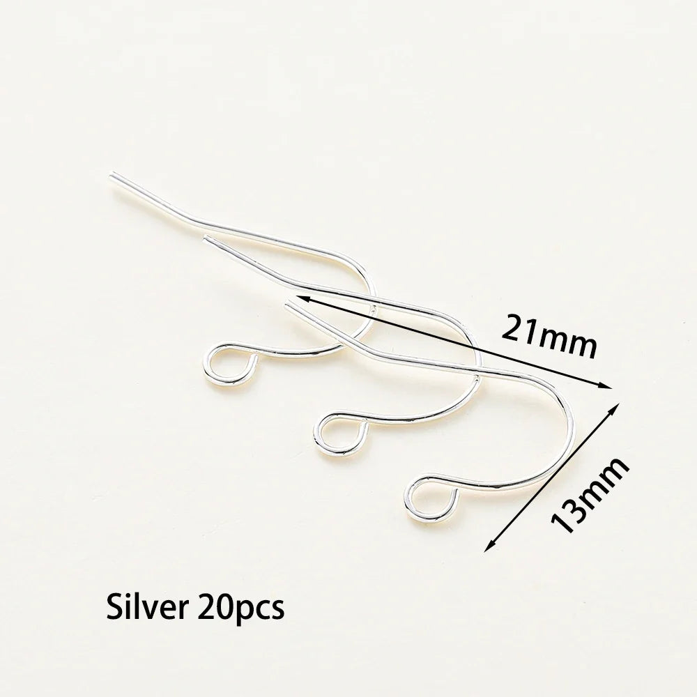 20pc Gold Plated Earring Wires & Hook Findings Set | 6 Styles | DIY Jewelry Making