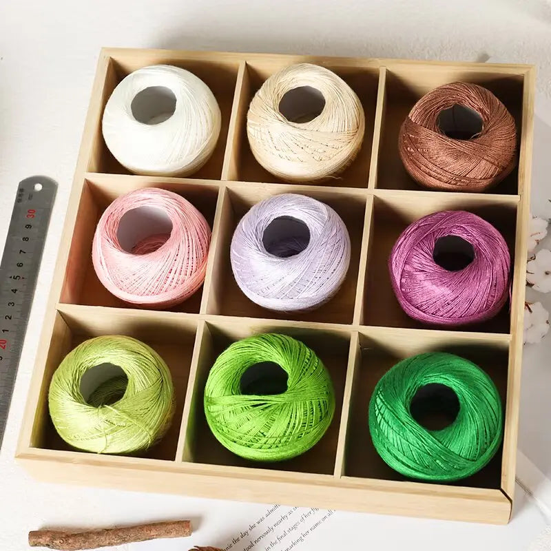 Fine Lace Crochet Yarn for Summer Knitting and DIY Crafts