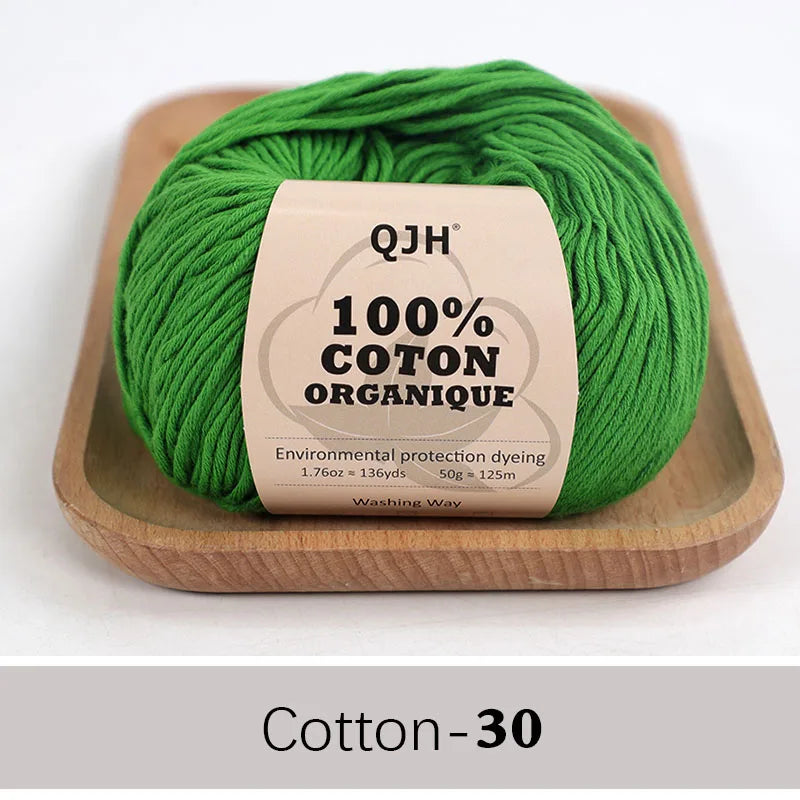 Soft Cotton Baby Yarn Set for Crochet and Knitting Crafts