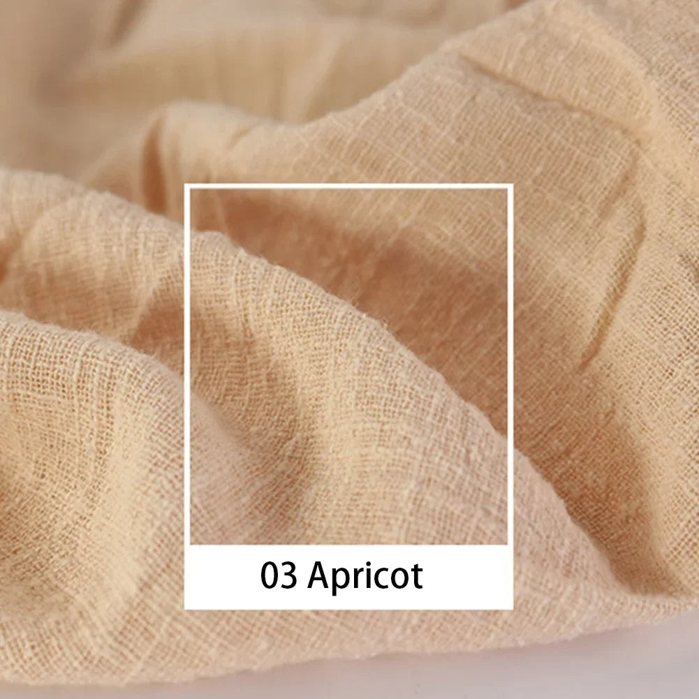 Organic Linen Cotton Fabric for DIY Sewing and Patchwork Crafts