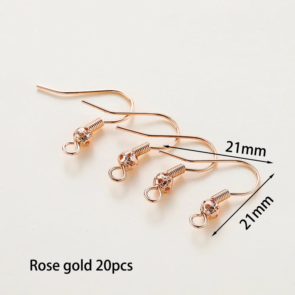20pc Gold Plated Earring Wires & Hook Findings Set | 6 Styles | DIY Jewelry Making