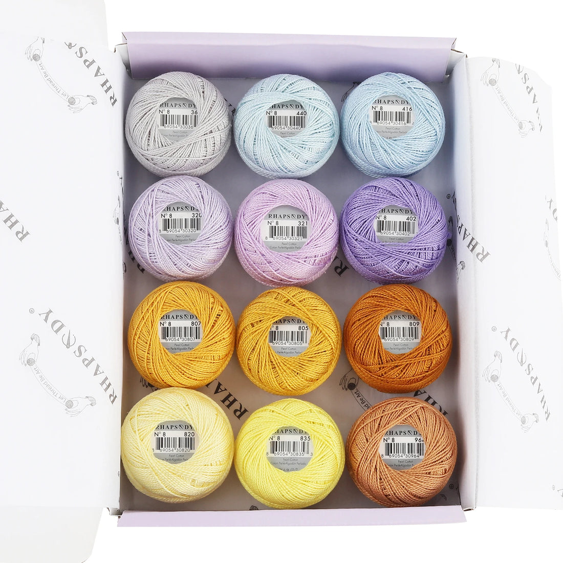 Pearl Cotton Crochet Thread for Embroidery Sewing and Needlework Crafts
