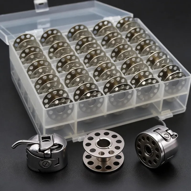 Metal Bobbins and Bobbin Case for Household Sewing Machine Accessories