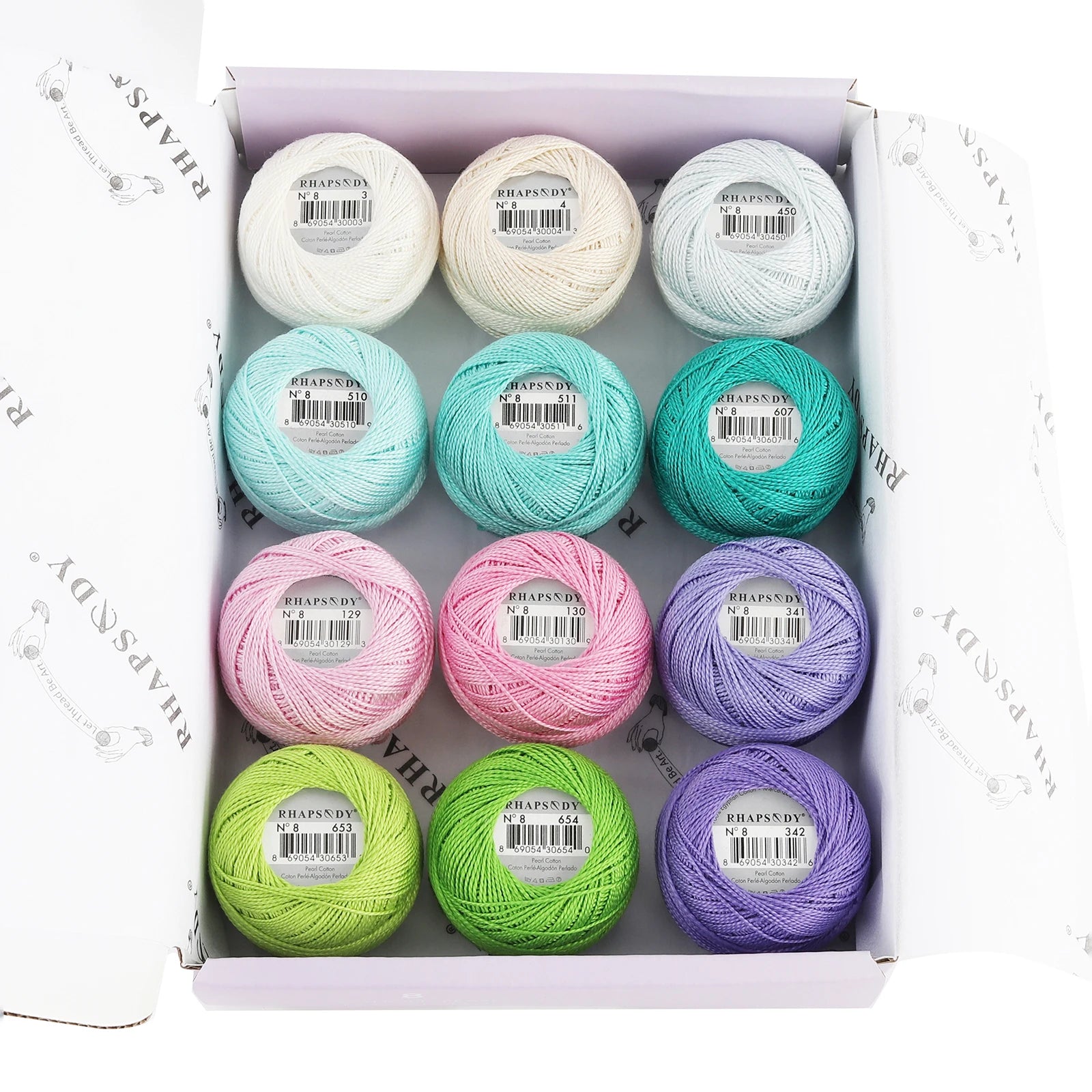 Pearl Cotton Crochet Thread for Embroidery Sewing and Needlework Crafts