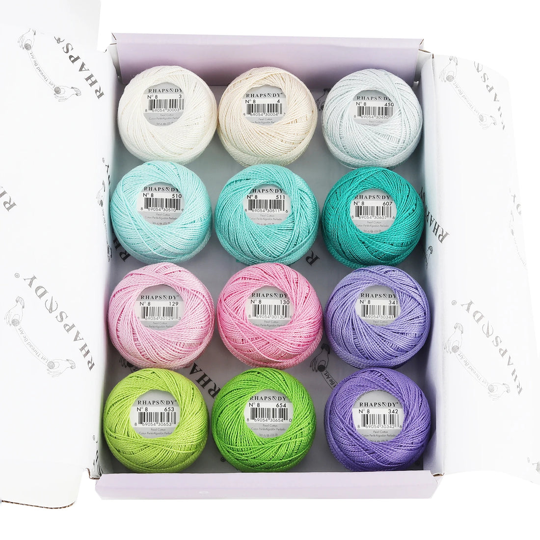 Pearl Cotton Crochet Thread for Embroidery Sewing and Needlework Crafts
